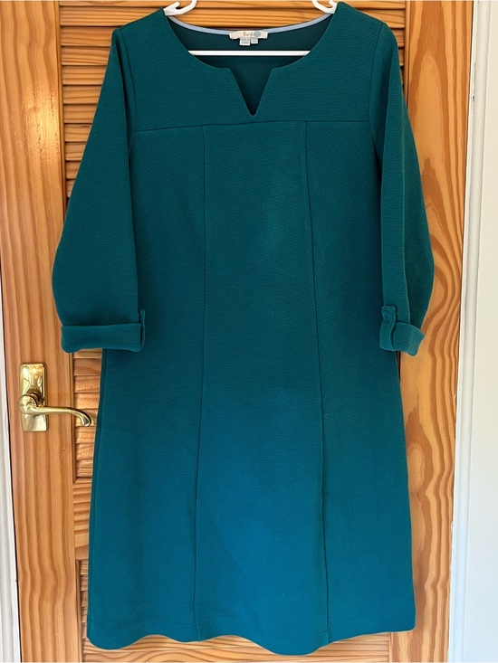 Boden Dresses & Skirts - Boden Teal Long-Sleeve Shift Dress 14R